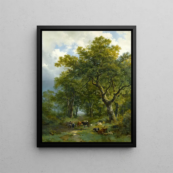 Barend Cornelis Koekkoek - A Wooded Path.webp
