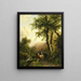 Italian landscape - Barend Cornelis Koekkoek — framed artwork on a wall
