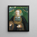 Retrato de Sibylla Kessel - Barthel Bruyn el Viejo — cuadro enmarcado en la pared