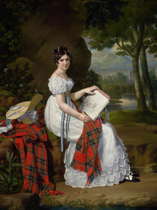 Barthlemy Vieillevoye - Woman Sketching In A Landscape.webp