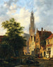 Bakenesserkerk vista desde Valkestraat Haarlem - Bartholomeus Johannes van Hove — vista de la obra