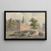 The Spui in The Hague facing south - Bartholomeus Johannes van Hove — framed artwork on a wall