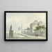 Paisaje urbano italiano - Bartholomeus Johannes van Hove — cuadro enmarcado en la pared