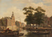Vista veraniega de la ciudad - Bartholomeus Johannes van Hove — vista de la obra