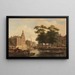 Vista veraniega de la ciudad - Bartholomeus Johannes van Hove — cuadro enmarcado en la pared