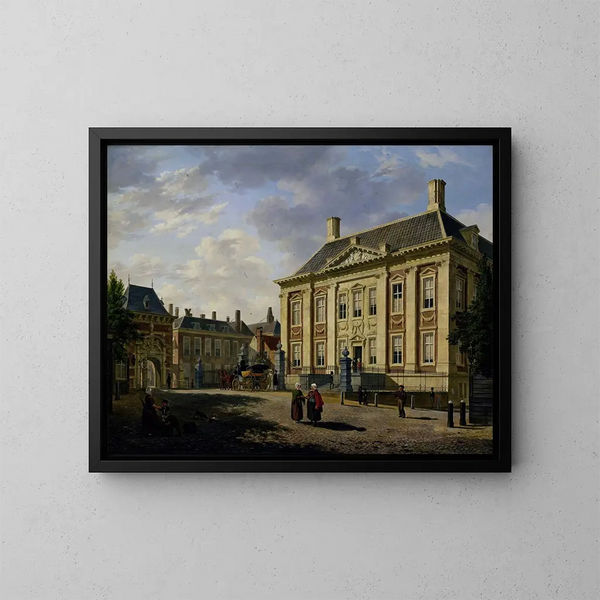 El Mauritshuis en La Haya - Bartholomeus Johannes van Hove — cuadro enmarcado en la pared