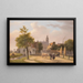 View of a Dutch city - Bartholomeus Johannes van Hove — framed artwork on a wall