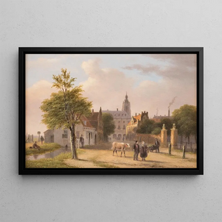Bartholomeus Johannes van Hove - View of a Dutch town.webp