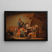 Peasants singing - Bartholomeus Molenaer — framed artwork on a wall