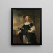 Geertruida den Dubbelde 1647-84 Esposa de Aert van Nes - Bartholomeus van der Helst — cuadro enmarcado en la pared