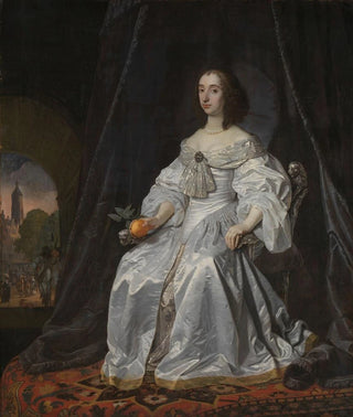 Bartholomeus van der Helst - Mary Stuart Princess of Orange as Widow of William II.webp