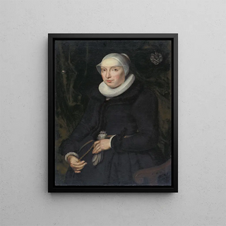 Bartholomus Sarburgh - Portrait of Chrischona Jeckelmann Wife of Thomas Platter II.webp