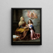 L'éducation de la Vierge - Bartolomé Esteban Murillo — framed artwork on a wall