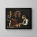 Four figures on a step - Bartolomé Esteban Murillo — framed artwork on a wall