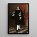 retrato de un caballero presunto miembro de la familia Ostigliani - Bartolomé Esteban Murillo — cuadro enmarcado en la pared