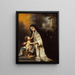 Santa Rosa de Lima - Bartolomé Esteban Murillo — cuadro enmarcado en la pared