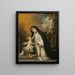 Santa Rosa de Lima - Bartolomé Esteban Murillo — cuadro enmarcado en la pared