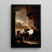 Saint Thomas de Villanueva compartiendo su ropa con niños mendigos - Bartolomé Esteban Murillo — cuadro enmarcado en la pared
