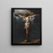 La Crucifixión - Bartolomé Esteban Murillo — cuadro enmarcado en la pared