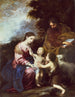 La Santa Familia con el niño Bautista - Bartolomé Esteban Murillo — vista de la obra
