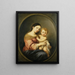 La Virgen con el Niño - Bartolomé Esteban Murillo — cuadro enmarcado en la pared