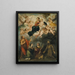 La Virgen con el Niño y santos - Bartolomé Esteban Murillo — cuadro enmarcado en la pared