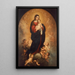 Virgin and Child in Glory - Bartolomé Esteban Murillo — framed artwork on a wall