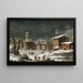 Paisaje bajo la nieve - Bartolomeo Pedone — cuadro enmarcado en la pared