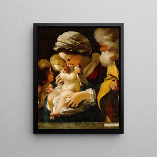 Bartolomeo Schedoni - The Holy Family with Saint John the Baptist.webp