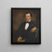 Retrato del Dr Lewis D. Lyons - Barton Stone Hays — cuadro enmarcado en la pared
