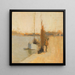 Bateau de pêche - Frank Edwin Scott — cuadro enmarcado en la pared