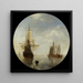 Barcos anclados - Willem van de Velde el Joven — cuadro enmarcado en la pared