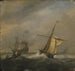 Bateaux de pesca en un puerto - Willem van de Velde el Joven — vista de la obra