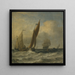 Barcos de pesca en el mar - Willem van de Velde el Joven — cuadro enmarcado en la pared