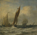 Barcos de pesca en el mar - Willem van de Velde el Joven — vista de la obra