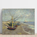 Reproducción del cuadro Bateaux de pêche sur la plage des Saintes-Maries-de-la-Mer - Vincent van Gogh