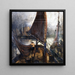 Bateaux de pêcheurs - Jozef De Coene — cuadro enmarcado en la pared