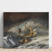 Reproducción del cuadro Barcos transportando anclas hacia los barcos de guerra holandeses - Joseph Mallord William Turner
