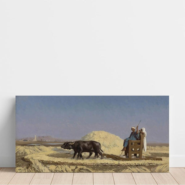 Reproduction of the painting Egyptian Grain Beaters Painting - Jean-Léon Gérôme
