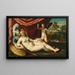 Marte y Venus con Cupido - Battista dell'Angolo del Moro — cuadro enmarcado en la pared
