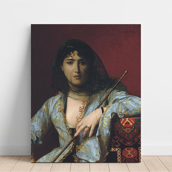 Reproduction of the painting Beauty of Circassian Veiled Woman - Jean-Léon Gérôme