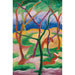 Reproducción del cuadro Belettes Jouant - Franz Marc