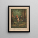 The Young Laughing Philosopher Amid Wildflowers - Bencke Scott — framed artwork on a wall