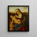 La Virgen con el Niño y el pequeño San Juan Bautista - Benedetto Diana — cuadro enmarcado en la pared