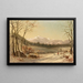 Escena invernal en las Montañas Blancas - Benjamin Champney — cuadro enmarcado en la pared