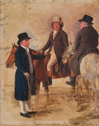 Benjamin Marshall - John Hilton Judge Of The Course At Newmarket John Fuller Clerk Of The Course And John Stevens A.webp