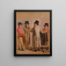 The jockey Frank Buckle, the owner, the breeder John Wastell, his trainer Robert Robson, and a groom - Benjamin Marshall — framed artwork on a wall