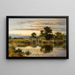 Lock on the Thames at Streatley - Benjamin Williams Leader — framed artwork on a wall