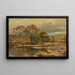 A trout stream on an autumn afternoon on the Llugwy - Benjamin Williams Leader — framed artwork on a wall