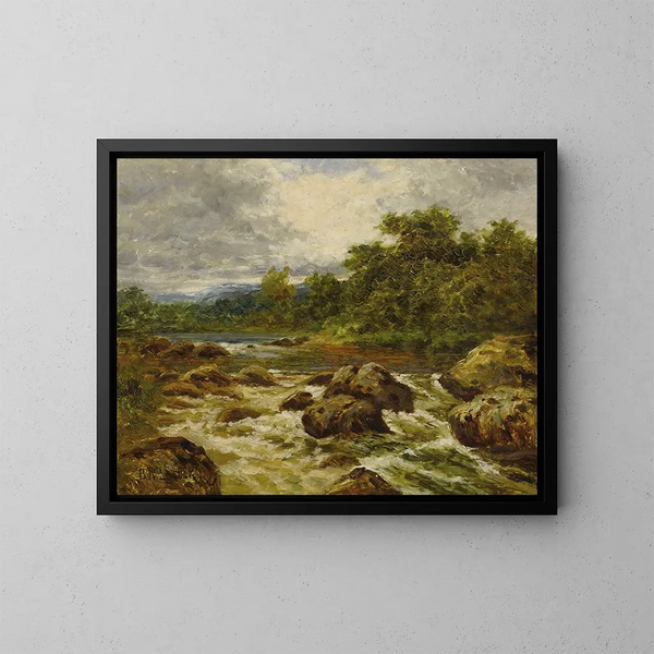 Una vista del Lamar - Benjamin Williams Leader — cuadro enmarcado en la pared